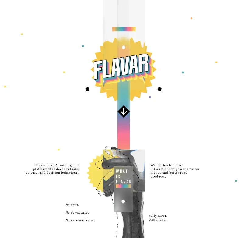 Flavar website homepage